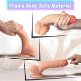 Load image into Gallery viewer, 10.6 Inch Curved Huge Realistic G-Spot Dildo