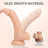 Load image into Gallery viewer, 6.7 Inch Soft Realistic Suction Cup Dildo For Beginners Throat Trainer