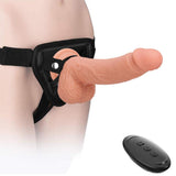Load image into Gallery viewer, 8.9 Inch Wearable Strap-On Dildo Vibrator Remote Control