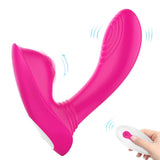 Load image into Gallery viewer, Wearable Butterfly Vibrator With Wireless Remote Control Rose Red