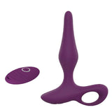 Load image into Gallery viewer, 10 Vibration Modes Remote Control Anal Plug Purple