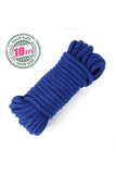Load image into Gallery viewer, 10M Sex Slave Bondage Rope Thick Cotton Restraint Erotic Role Play Blue Kit