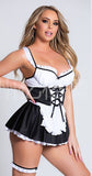 Load image into Gallery viewer, Sexy Maid Role Play Costumes Erotic Lingerie Black / One Size Costume