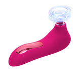 Load image into Gallery viewer, Mini Suction Clitoral Vibrator With 10 Intensities Modes Rose Red