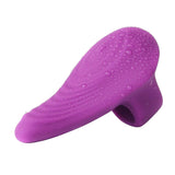 Load image into Gallery viewer, Rechargeable Finger Vibrator With Bullet Remote Control Purple
