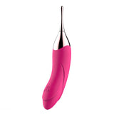 Load image into Gallery viewer, 2 In 1 Banana Shape G-Spot Clitoral Vibrator Rechargeable Rose Red