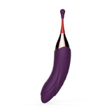 Load image into Gallery viewer, 2 In 1 Banana Shape G-Spot Clitoral Vibrator Rechargeable Purple