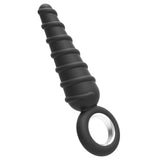 Load image into Gallery viewer, Spiral Pattern Anal Butt Plug With Pull Ring