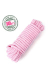 Load image into Gallery viewer, 10M Sex Slave Bondage Rope Thick Cotton Restraint Erotic Role Play Pink Kit