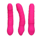 Load image into Gallery viewer, Realistic Vibrator Squeezable Waterproof Rose Red