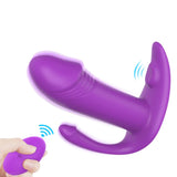 Load image into Gallery viewer, Remote Control Wearable Butterfly Vibrator Clitoral Stimulator Purple