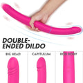 17.7 Inch Realistic Double-Ended Dildos For Anal Vagina Simulation Dildo Vibrator