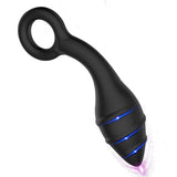 Load image into Gallery viewer, Tapered Soft Liquid Silicone Anal Plug With Safe Finger Loop