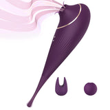 Load image into Gallery viewer, 2 In 1 Vibrating &amp; Sucking Clitoral Vibrator For Quick Orgasm Purple