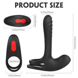 Load image into Gallery viewer, Multiple Lock Vibration Ergonomic Penis Ring