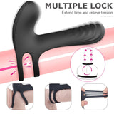 Load image into Gallery viewer, Multiple Lock Vibration Ergonomic Penis Ring