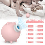 Load image into Gallery viewer, Piggy Shape Clitoral Vibrator Nipple Stimulator 10 Suction