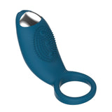 Load image into Gallery viewer, Silicone Vibrating Penis Ring Multi-Purpose Dark Cyan