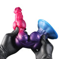 11 Inch Fantasy Multi Knot Dog Dildo - DOG KNOT LUXE