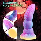 Load image into Gallery viewer, Colorful Dragon Light Up Fantasy Anal Dildos