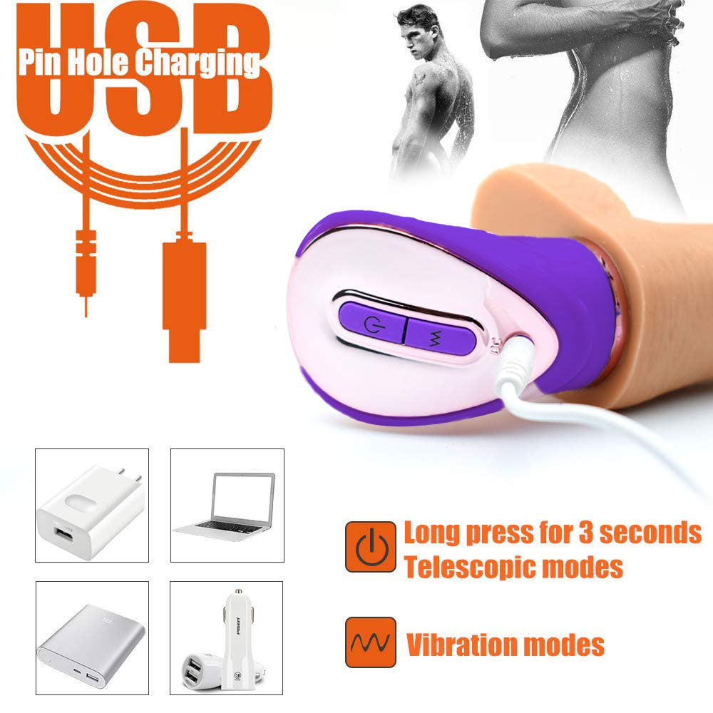 Multifunctional Intelligent Heated Thrusting Vibrating Dildo