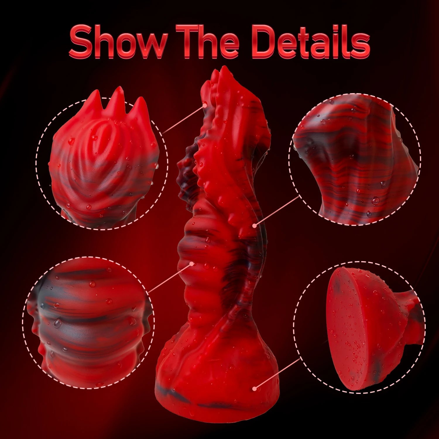 Knotted Dragon Dildo Adult Butt Plug