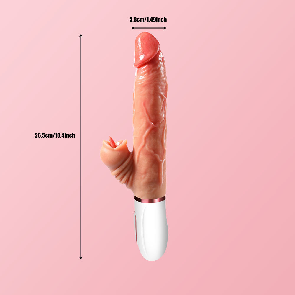 Fully Automatic Intelligent Heated Vibrating Thrusting Dildo