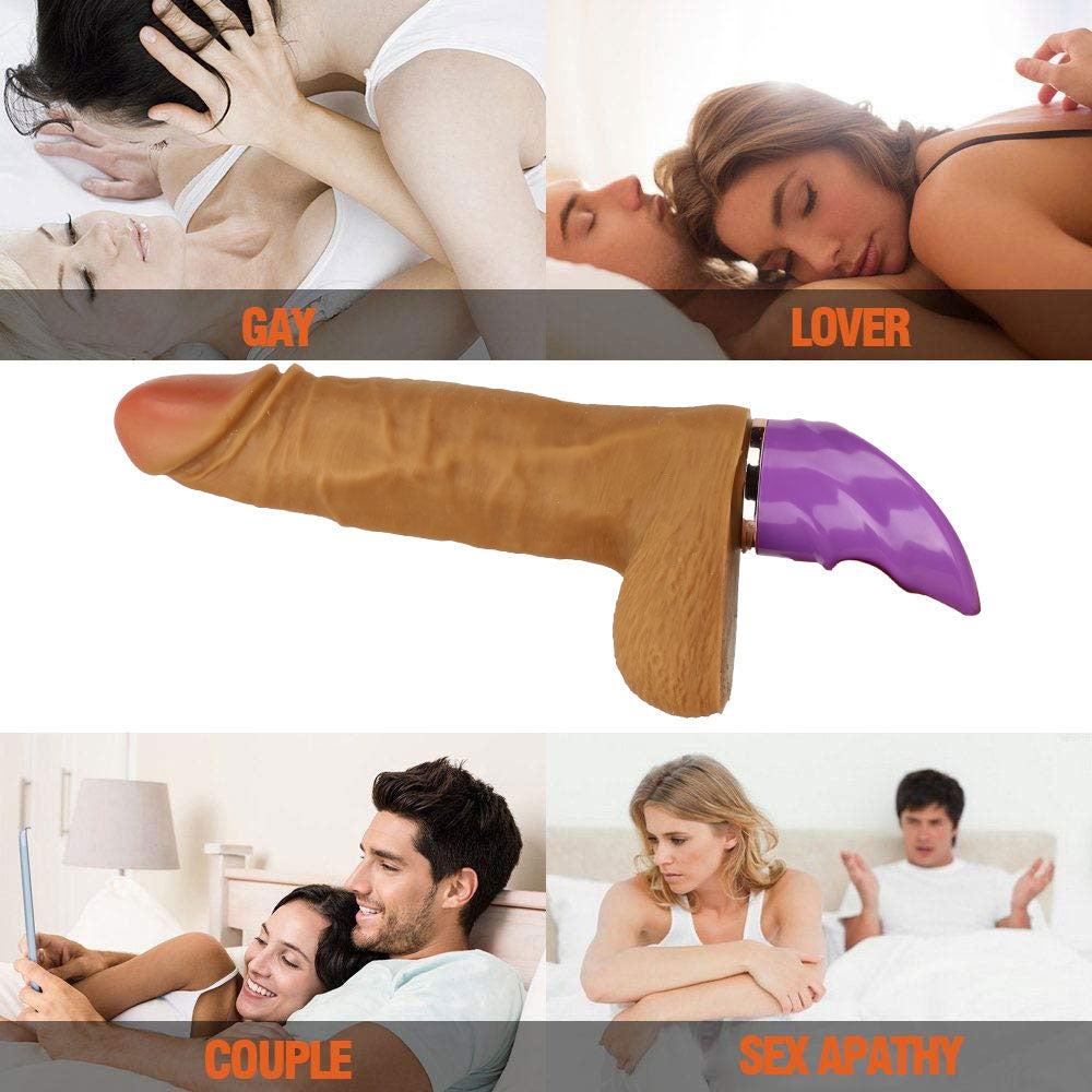 Multifunctional Intelligent Heated Thrusting Vibrating Dildo