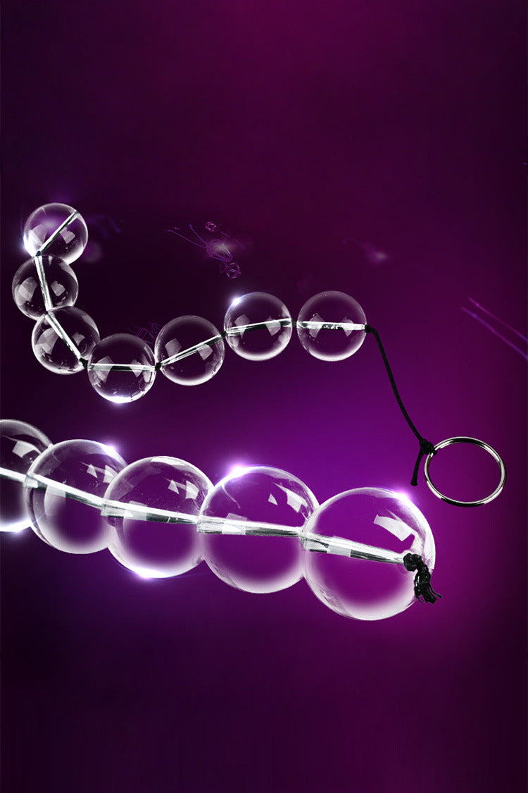 Beads Glass Anal Plug For beginner