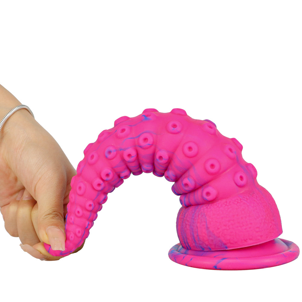 Pink Octopus Feet Suction Cup Dildo