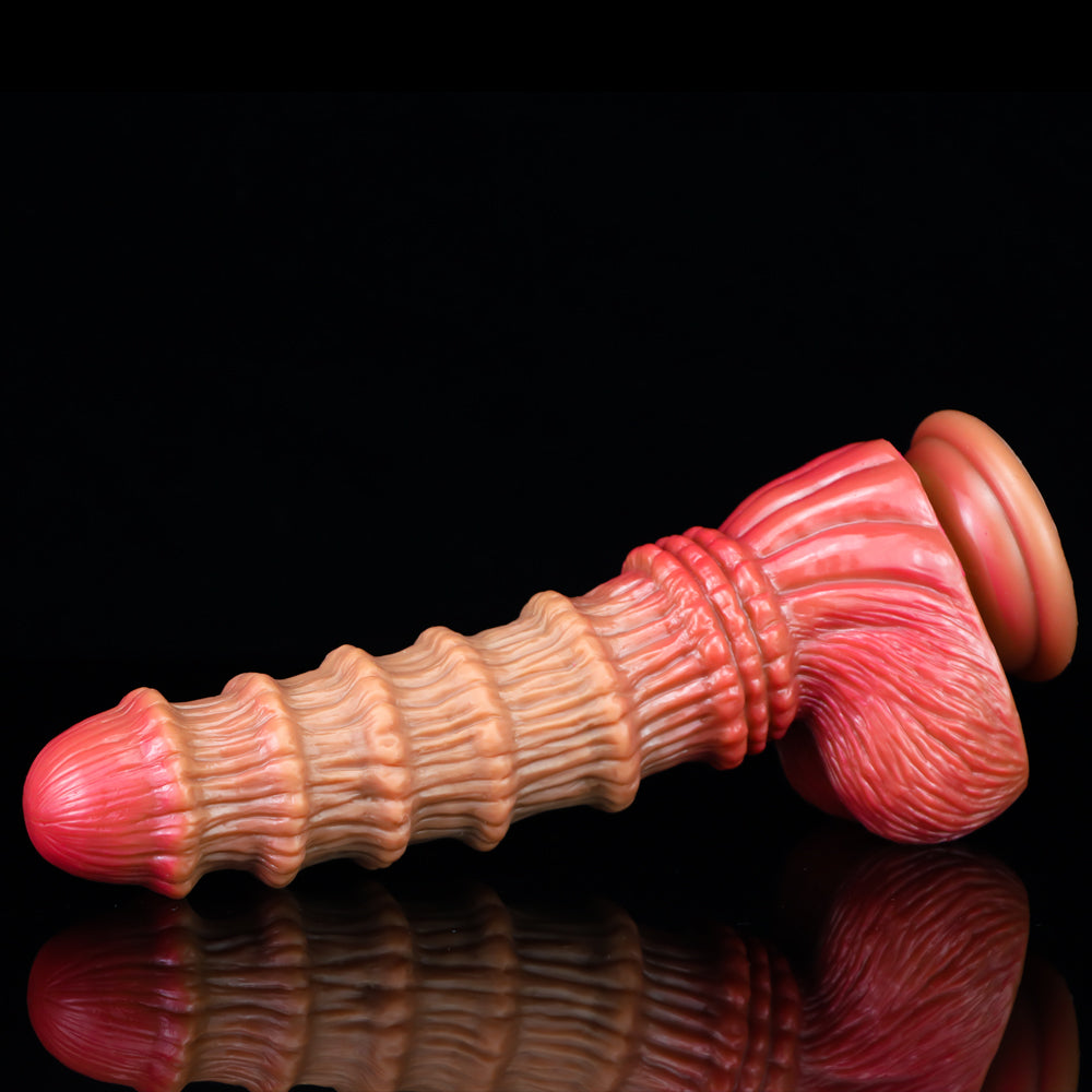 Bamboo Shoot G spot Ribbed Dildo