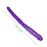 画像をギャラリー ビューアにロード Double head 22 inch purple dildo