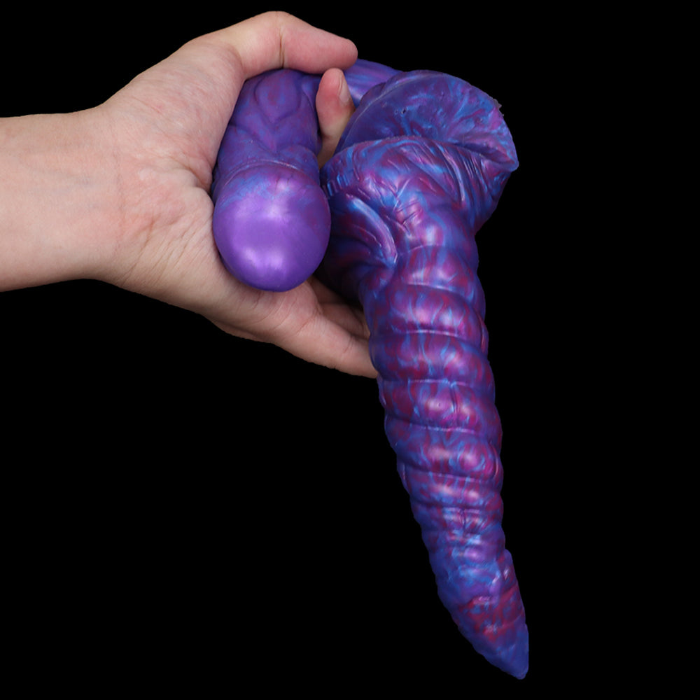 Mixed Blue Monster Double Penetration Dildo