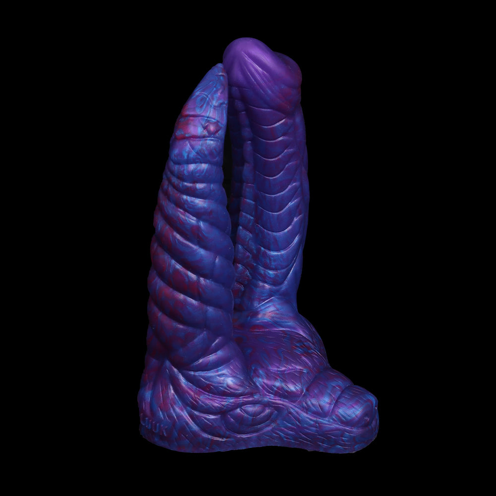 Mixed Blue Monster Double Penetration Dildo