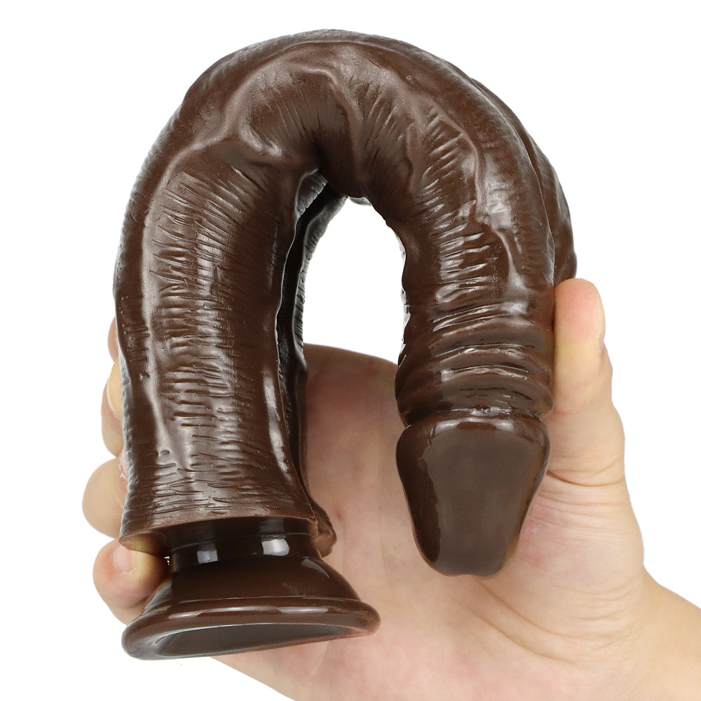 10 Inch Black Big Double Penetration Dildo