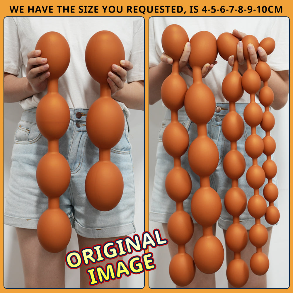 Double Ended Silicone Giant Anal Beads
