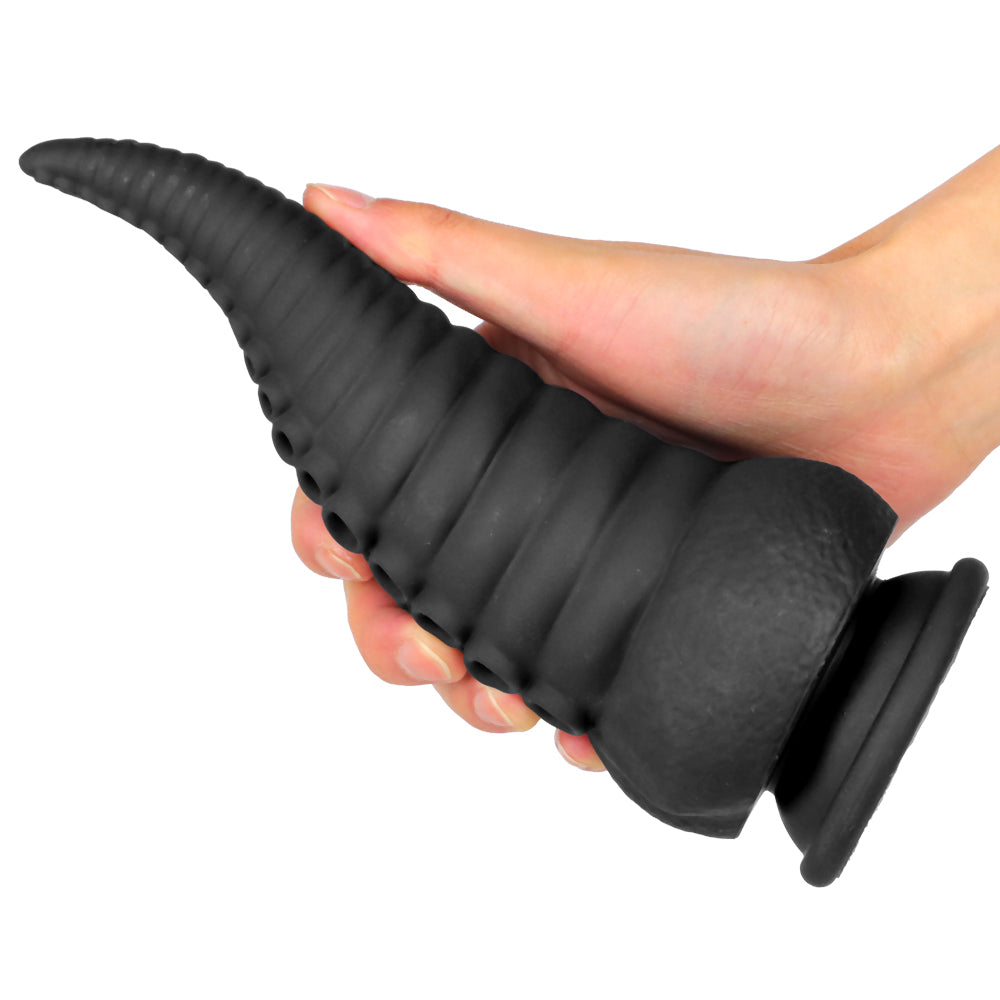 Black Tentacle 8 Inch Anal Dildo