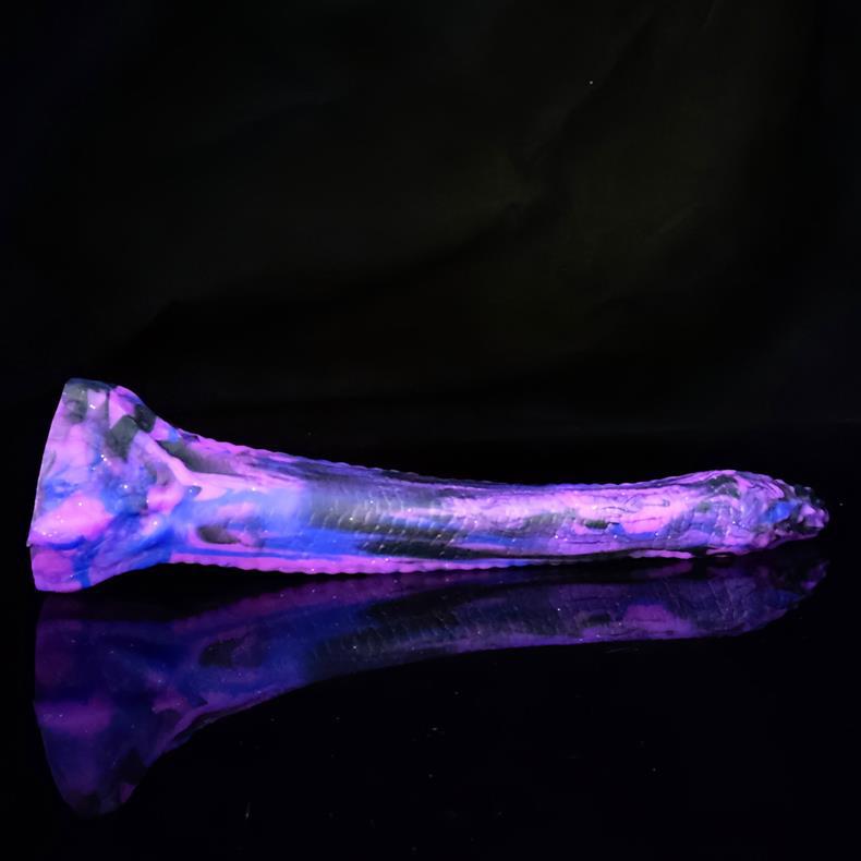 10 Inch Purple Slim Fantasy Snake Dildo