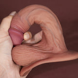 Load image into Gallery viewer, Realistic Balls Dildo Soft Big Suction Cup