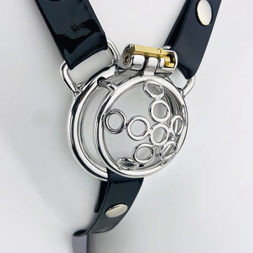 Small Stainless Steel Flat Chastity Cage