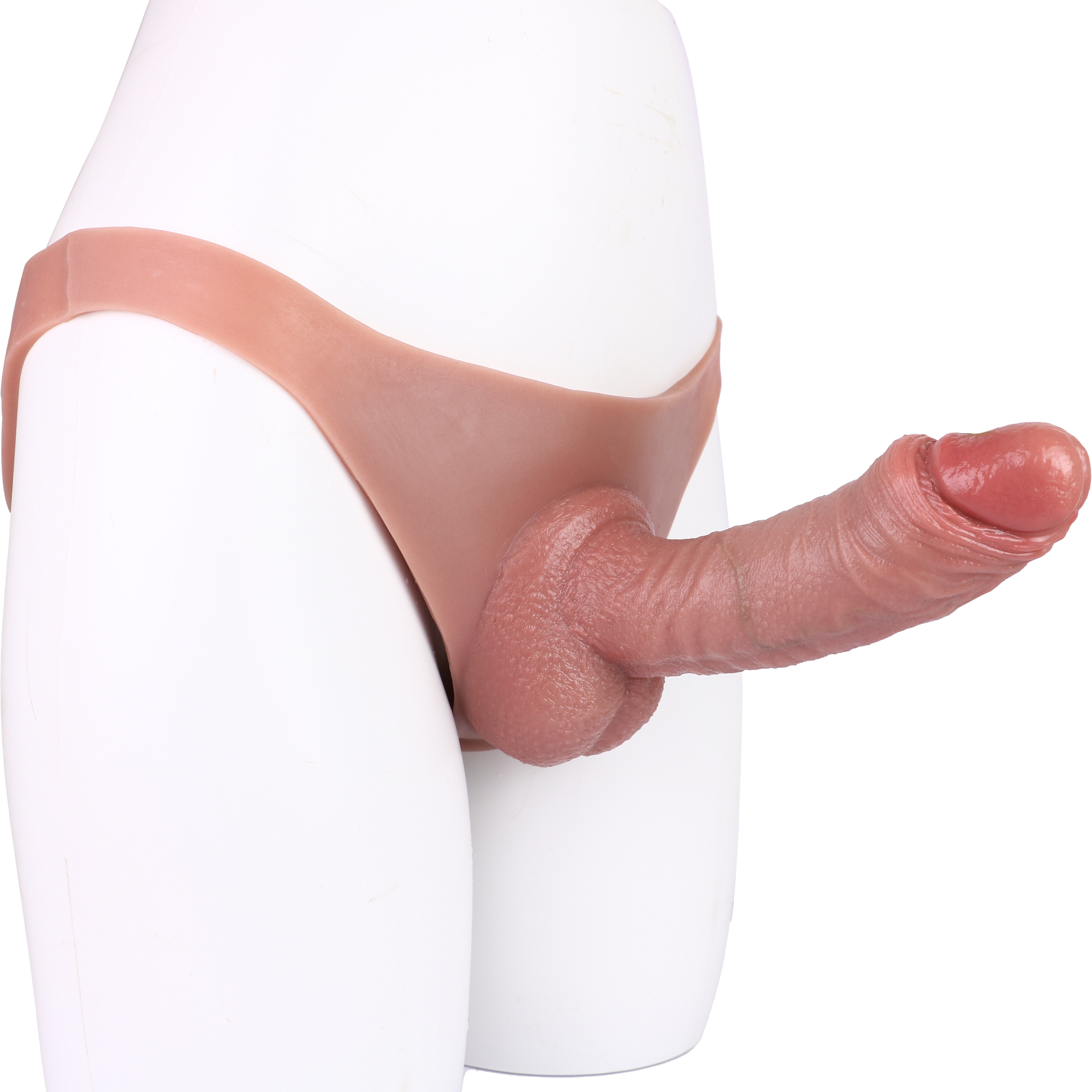 8 Inch Silicone Wearable Hollow Dildo Panties