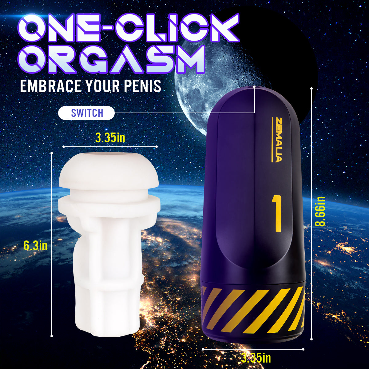 Fully Automatic Silicone Sucking Male Masturbator