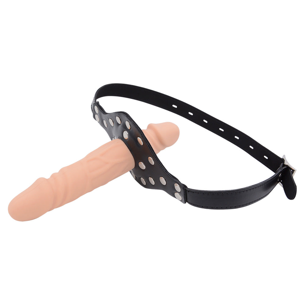 Sex Slave Toy Double Head Dildo Gag