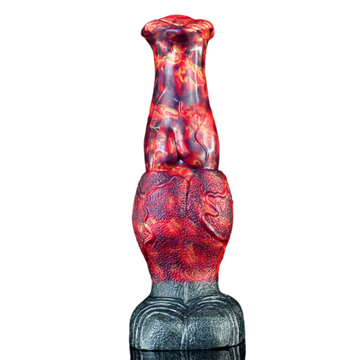 9 Inch Silicone Fantasy Lava Horse Dildo