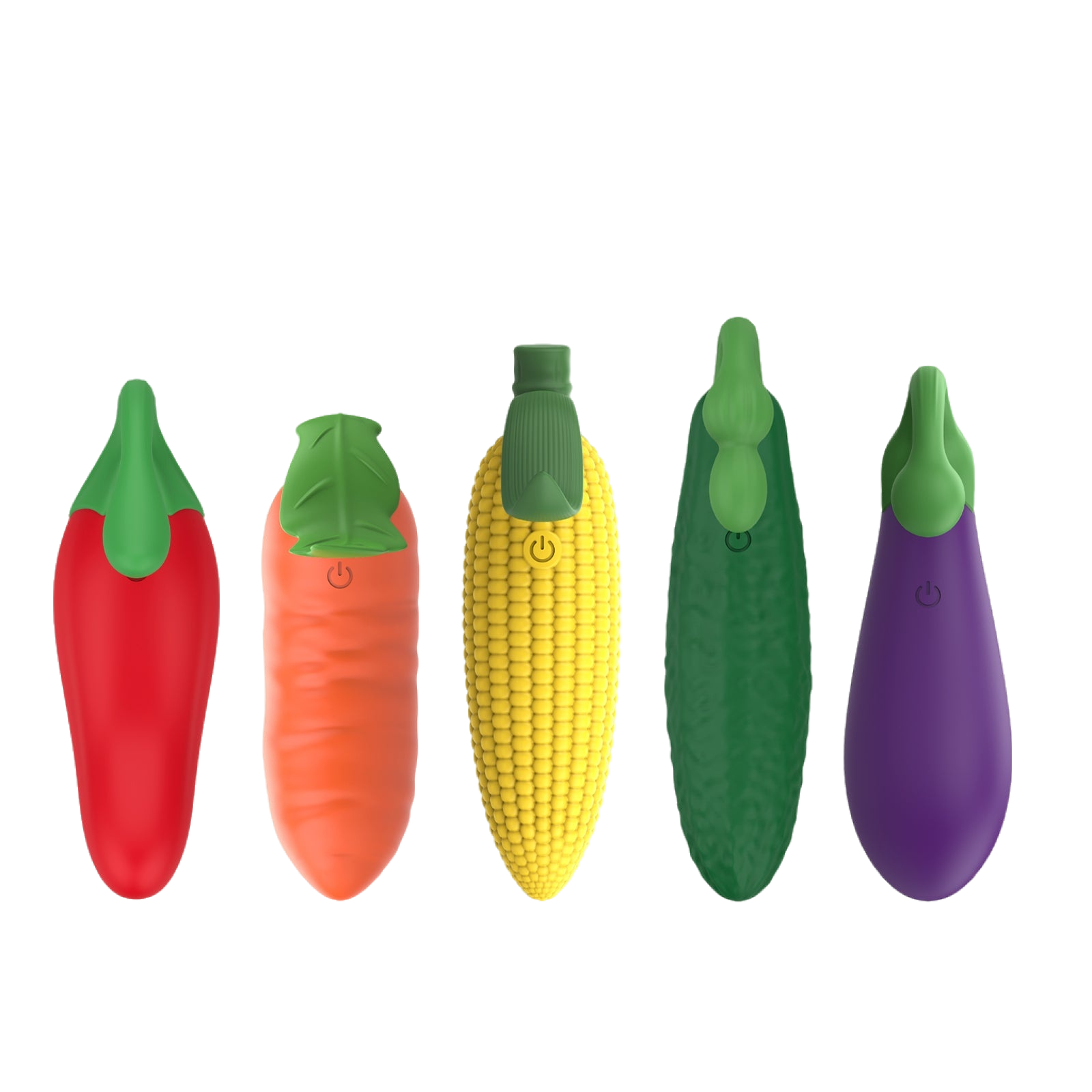 Five Discreet Vegetable Shaped G Spot Vibrators