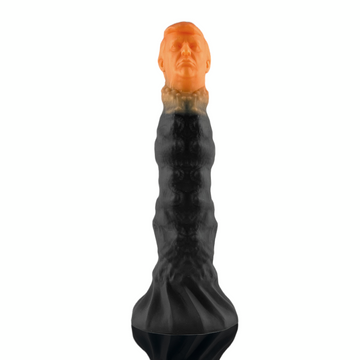 Black Silicone Trump Head 10 Inch Dildo