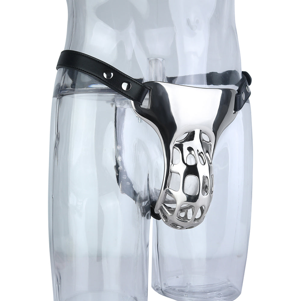 Metal Male BDSM Chastity Belt
