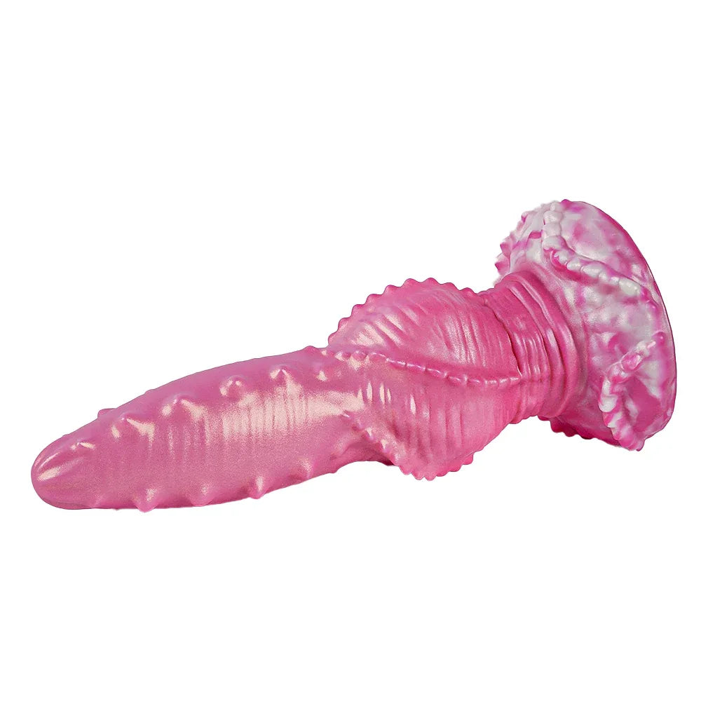 9 Inch Glow In The Dark Spiked Fantasy Knot Dildo - DOG KNOT LUXE