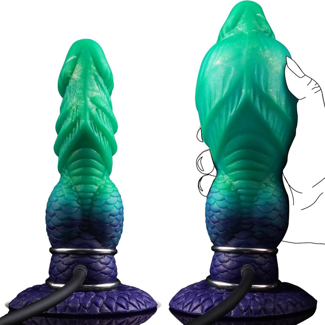 Thick Monster Dragon Knot Inflatable Dildo