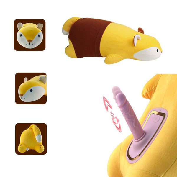 Fox Doll Pillow With Hidden Dildo